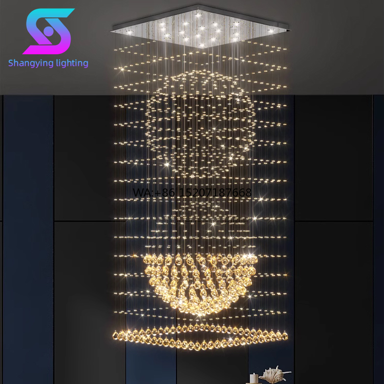 Interior Design Scandinavian - Lampu Gantung Kristal Desain Skandinavia Mewah
