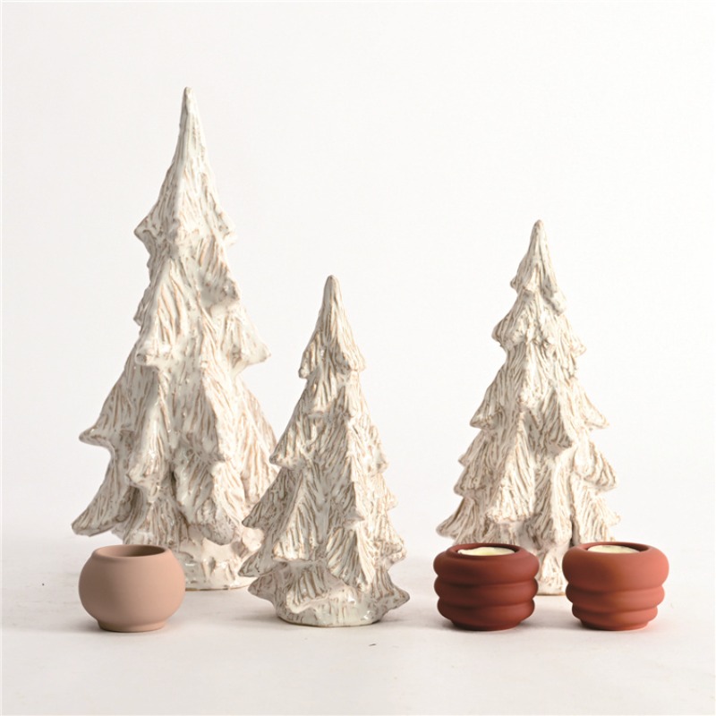 Interior Design Scandinavian - Dekorasi Glaze Natal Pohon Natal Keramik