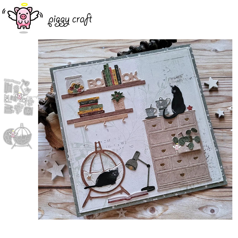 Interior Design Paper - Piggy kerajinan logam pemotongan mati memotong
