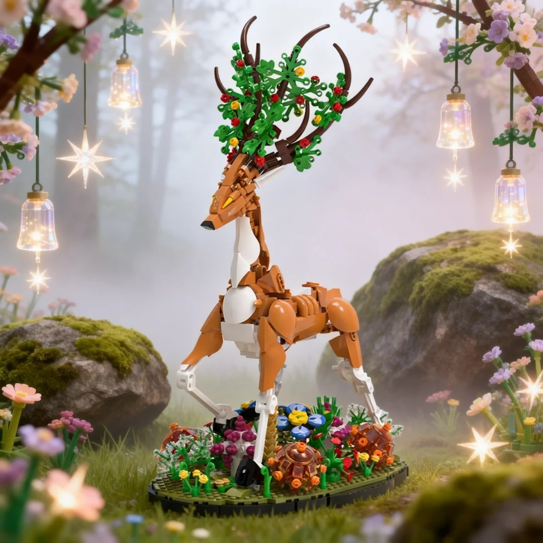 Interior Design Scandinavian - Elk Wildlife Construction Kit – Pajangan