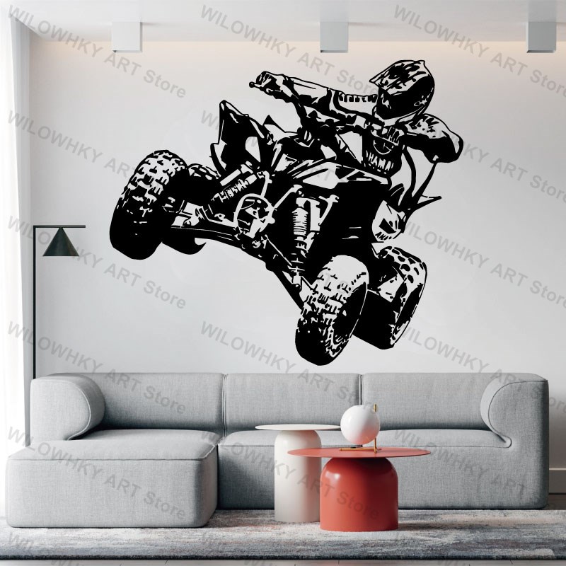 Interior Design Magazine - Stiker dinding vinil sepeda gunung empat