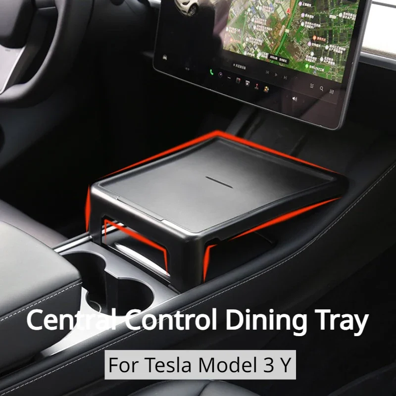 Interior Design Mockup - Nampan makan untuk Tesla Model 3