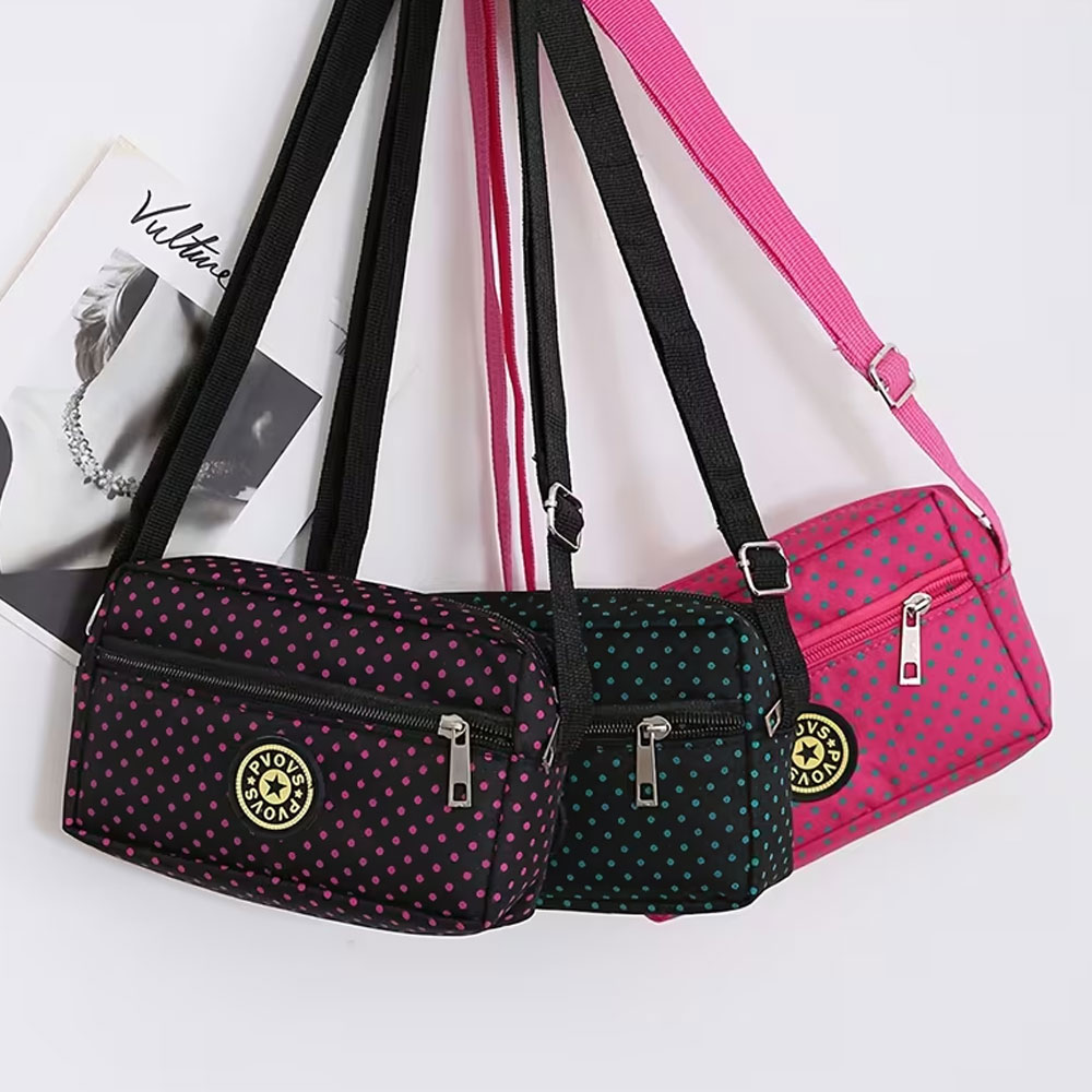 Interior Design Mockup - Tas Selempang Wanita, Bahan Nilon Berkualitas