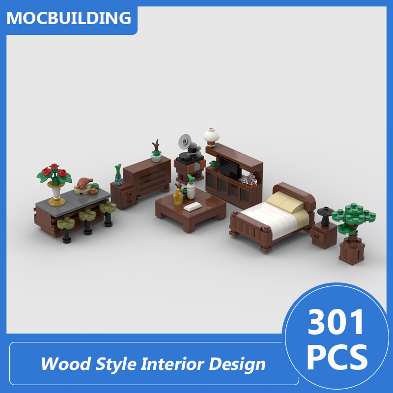 Interior Design And Build - Model Desain Interior Gaya Kayu Blok