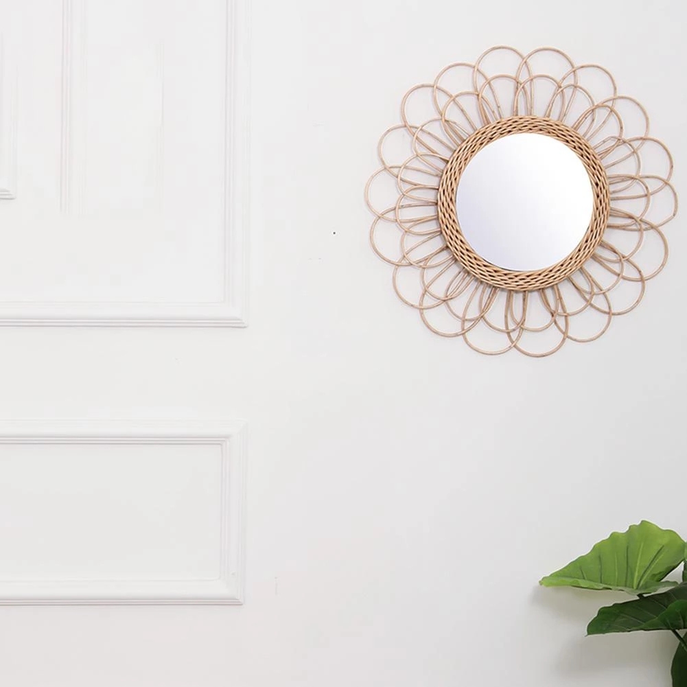Cermin Rotan Inovatif Seni Rum - Rattan Mirror Round ulasan dan harga