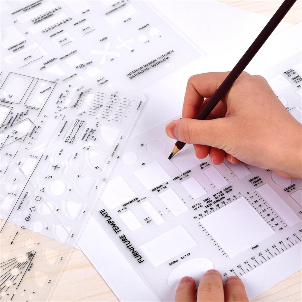 Alat Gambar dan Penggaris Bent - Interior Design And Build ulasan dan harga