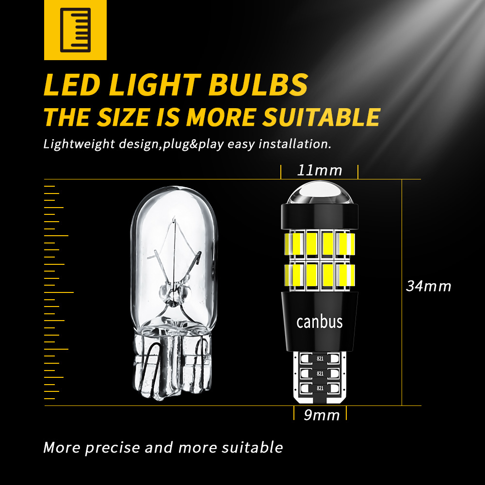 DXZ 2 buah W5W T10 lampu LED l - Interior Design Icon ulasan dan harga