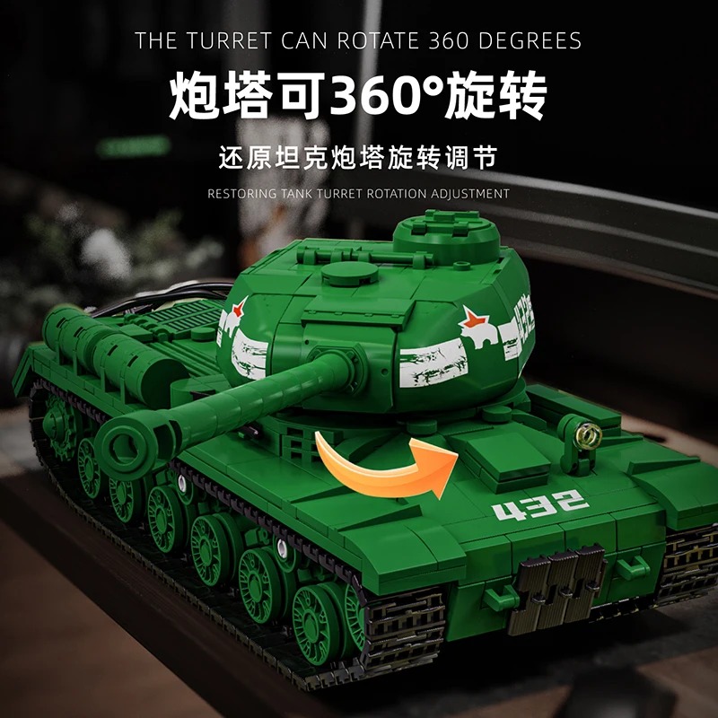 Kit Model Tank IS-2 - 1402PCS  - Interior Design And Build ulasan dan harga