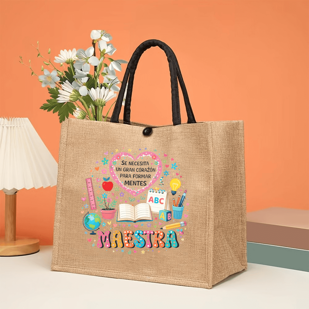 Tas Tote Linen Cetak Maestra D - Interior Design Book ulasan dan harga