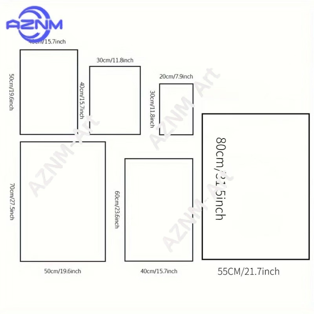 1/2 Buah Lukisan Kanvas Skandi - Interior Design Scandinavian ulasan dan harga