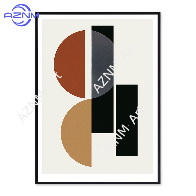 1/2 Buah Lukisan Kanvas Skandi - Interior Design Scandinavian ulasan dan harga