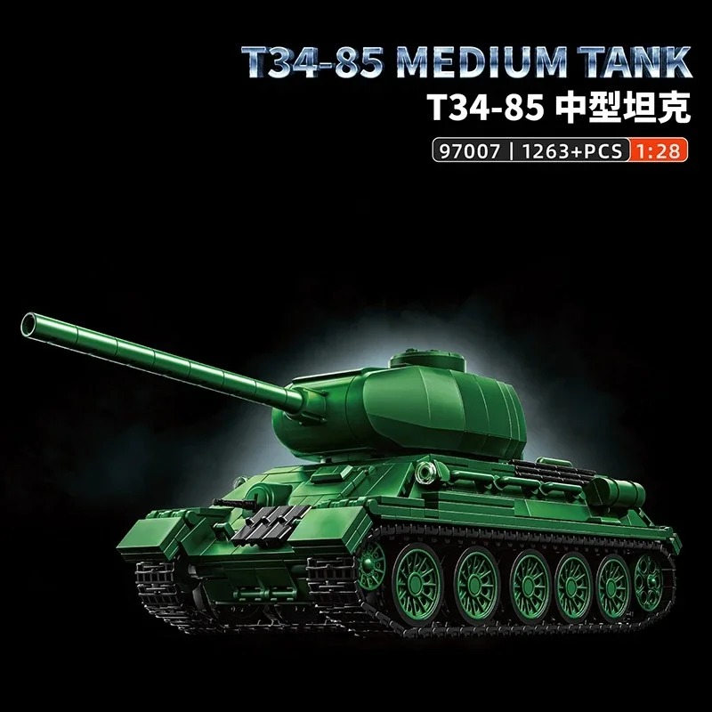 Kit Model Tank T34-85 - 1263PC - Interior Design And Build ulasan dan harga