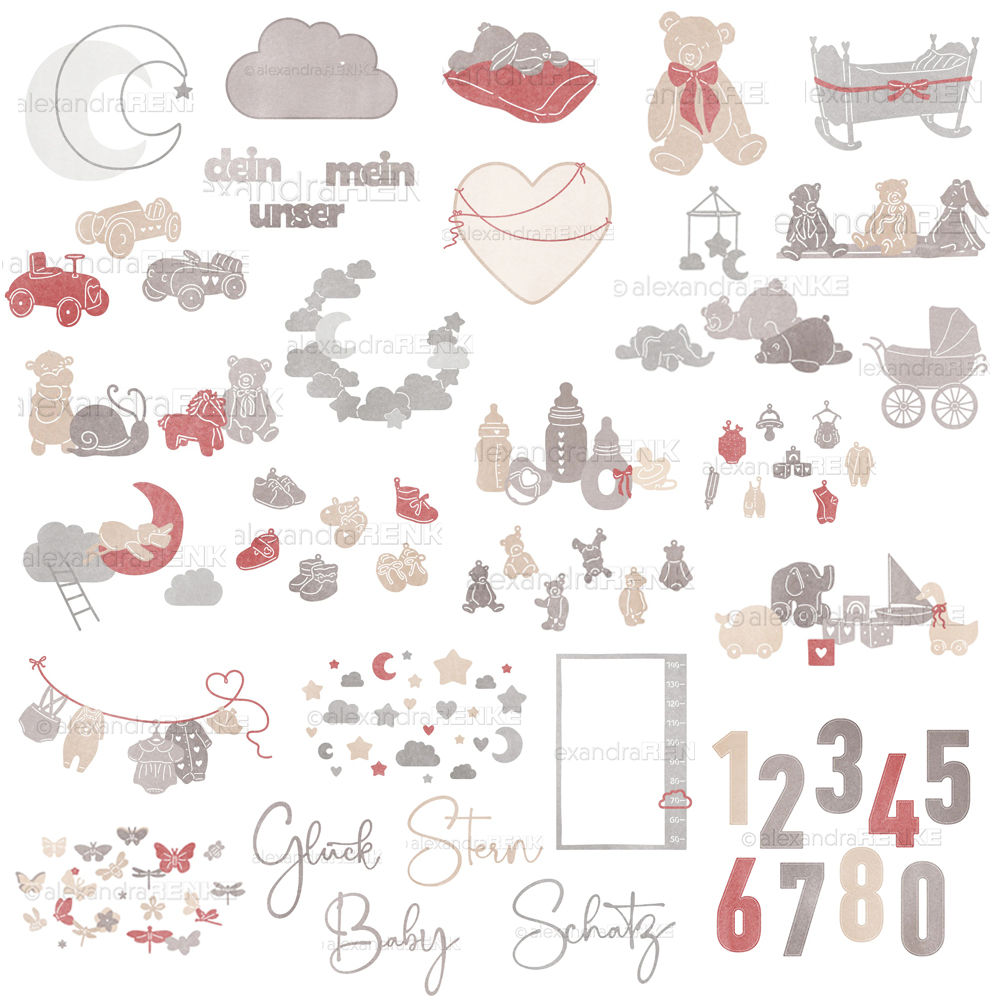 Cetakan logam Piggy Craft untu - Interior Design Paper ulasan dan harga