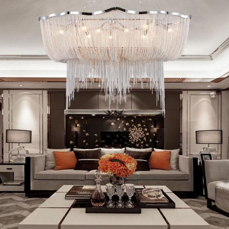 Lampu Gantung Rantai Aluminium - Engineering And Interior Design ulasan dan harga