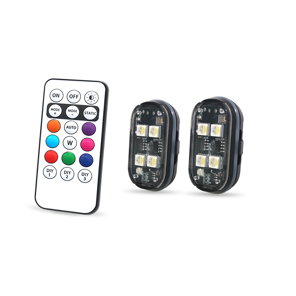 Lampu Sekitar Mobil RGB 2 Buah - Interior Design Icon ulasan dan harga