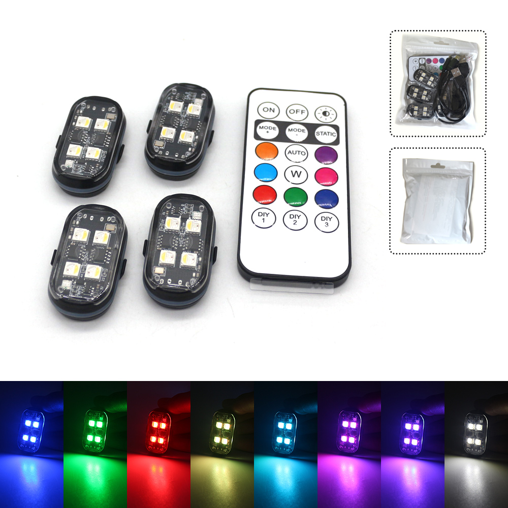 Lampu Sekitar Mobil RGB 2 Buah - Interior Design Icon ulasan dan harga