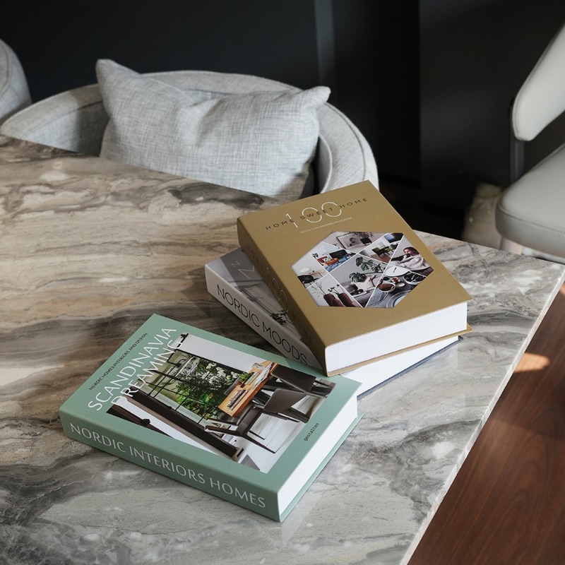 Ornamen buku palsu sederhana m - Interior Design Book ulasan dan harga