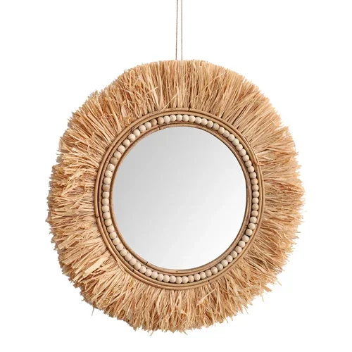Cermin Dekoratif Rotan untuk K - Rattan Mirror Round ulasan dan harga