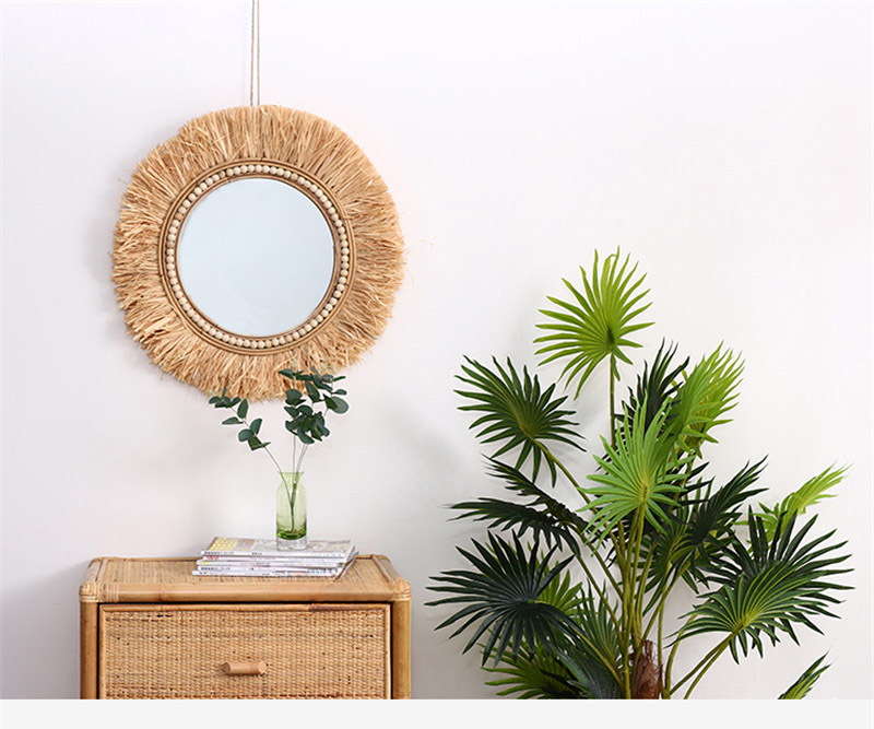 Cermin Dekoratif Rotan untuk K - Rattan Mirror Round ulasan dan harga