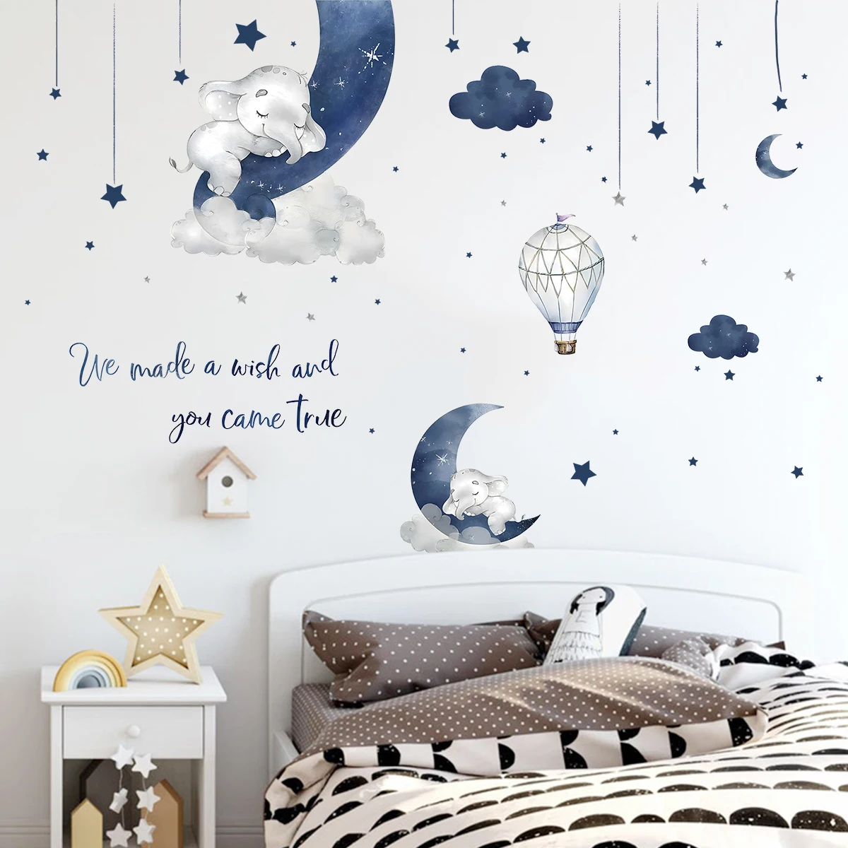 Stiker dinding gajah hewan kar - Interior Design Magazine ulasan dan harga