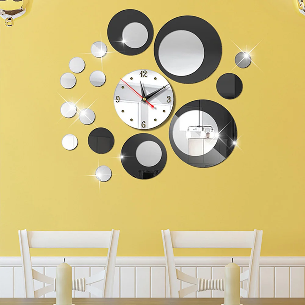 Jam dinding cermin bulat 3D ak - Rattan Mirror Round ulasan dan harga