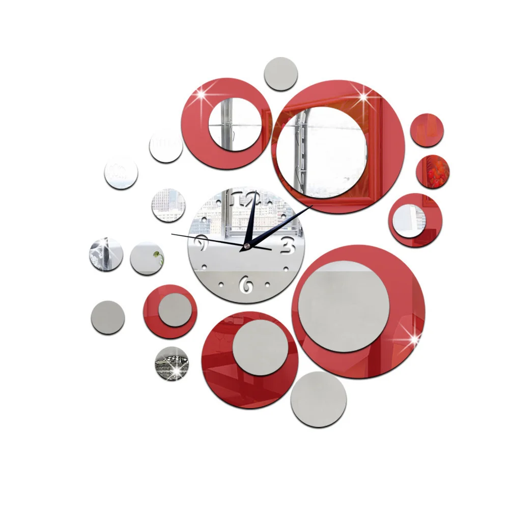 Jam dinding cermin bulat 3D ak - Rattan Mirror Round ulasan dan harga