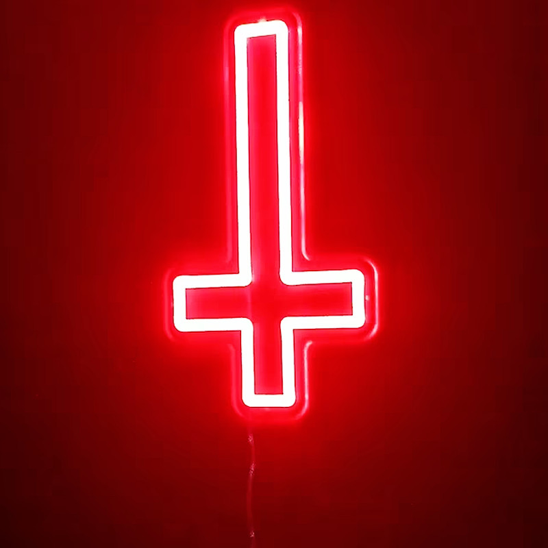Cross lampu Neon Custom tanda  - Engineering And Interior Design ulasan dan harga